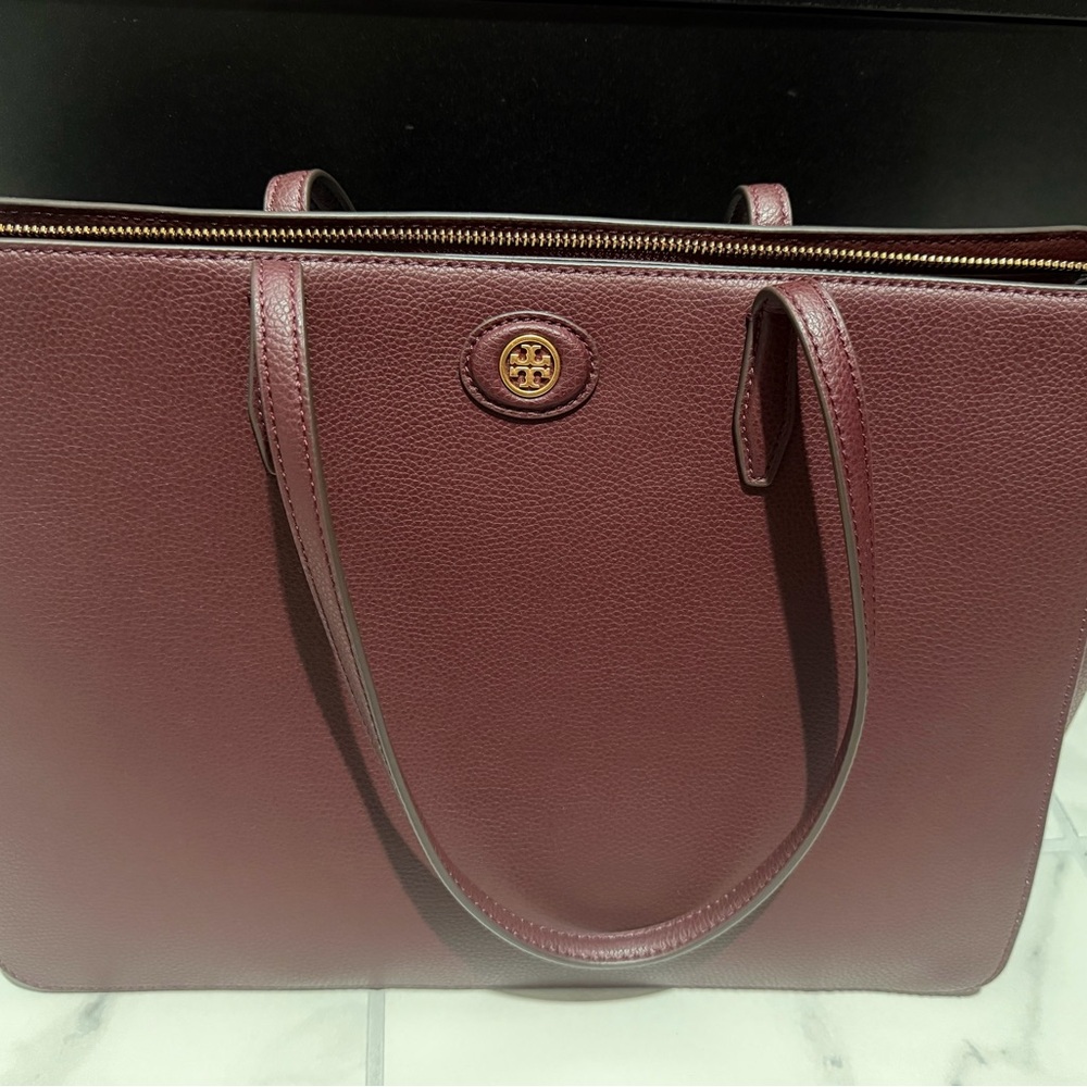Tory Burch Deep Red Tote Bag
